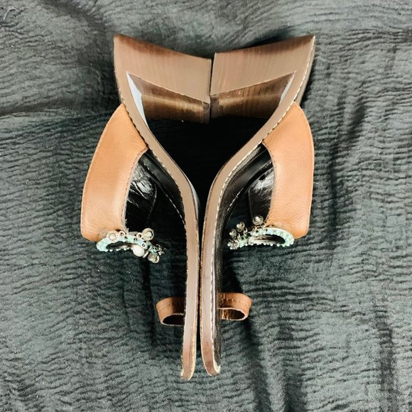 Donald J. Pliner Vintage 90s / Y2K Square Toe Block Heels  I Size 8.5 - Picture 5 of 8